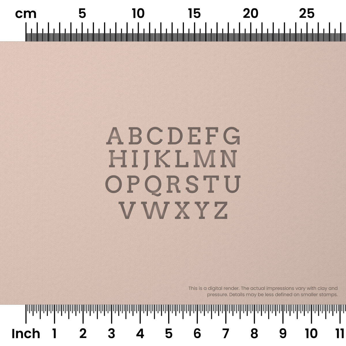 Arvo | All Caps | Alphabet Stamp Sets - Ceramind® Tools