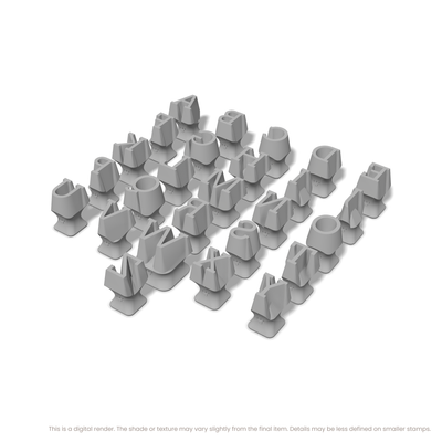 Arvo | All Caps | Alphabet Stamp Sets - Ceramind® Tools