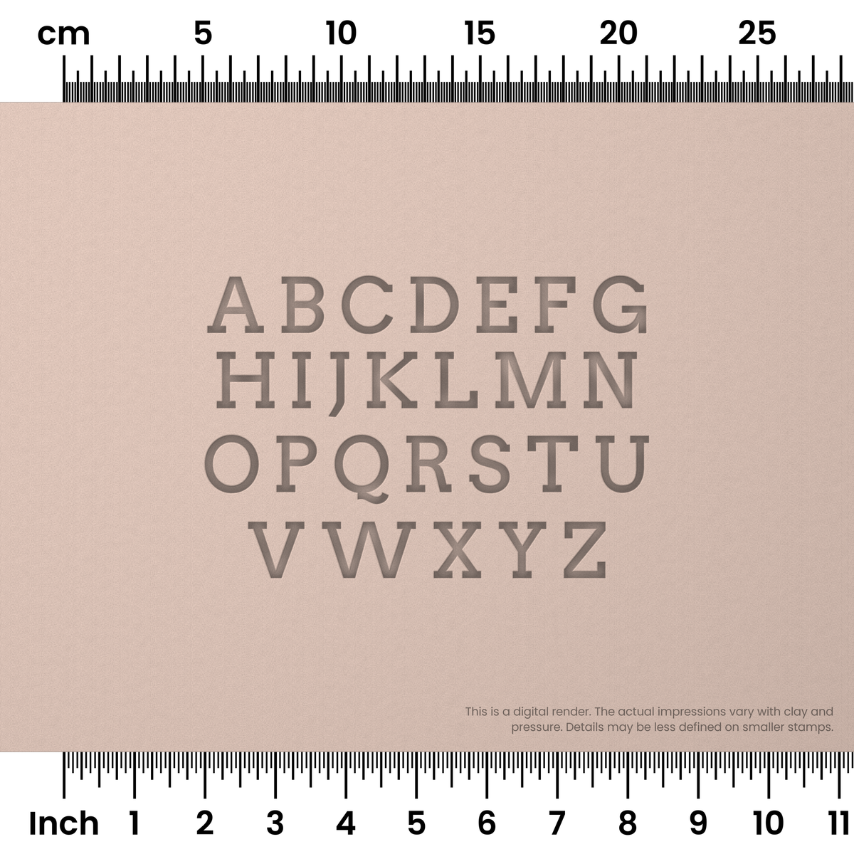 Arvo | All Caps | Alphabet Stamp Sets - Ceramind® Tools