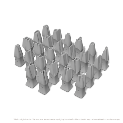 Arvo | Lowercase | Alphabet Stamp Sets - Ceramind® Tools