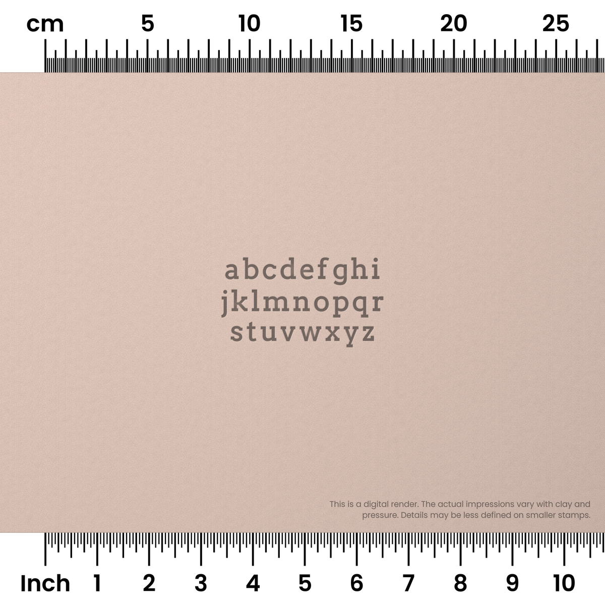 Arvo | Lowercase | Alphabet Stamp Sets - Ceramind® Tools