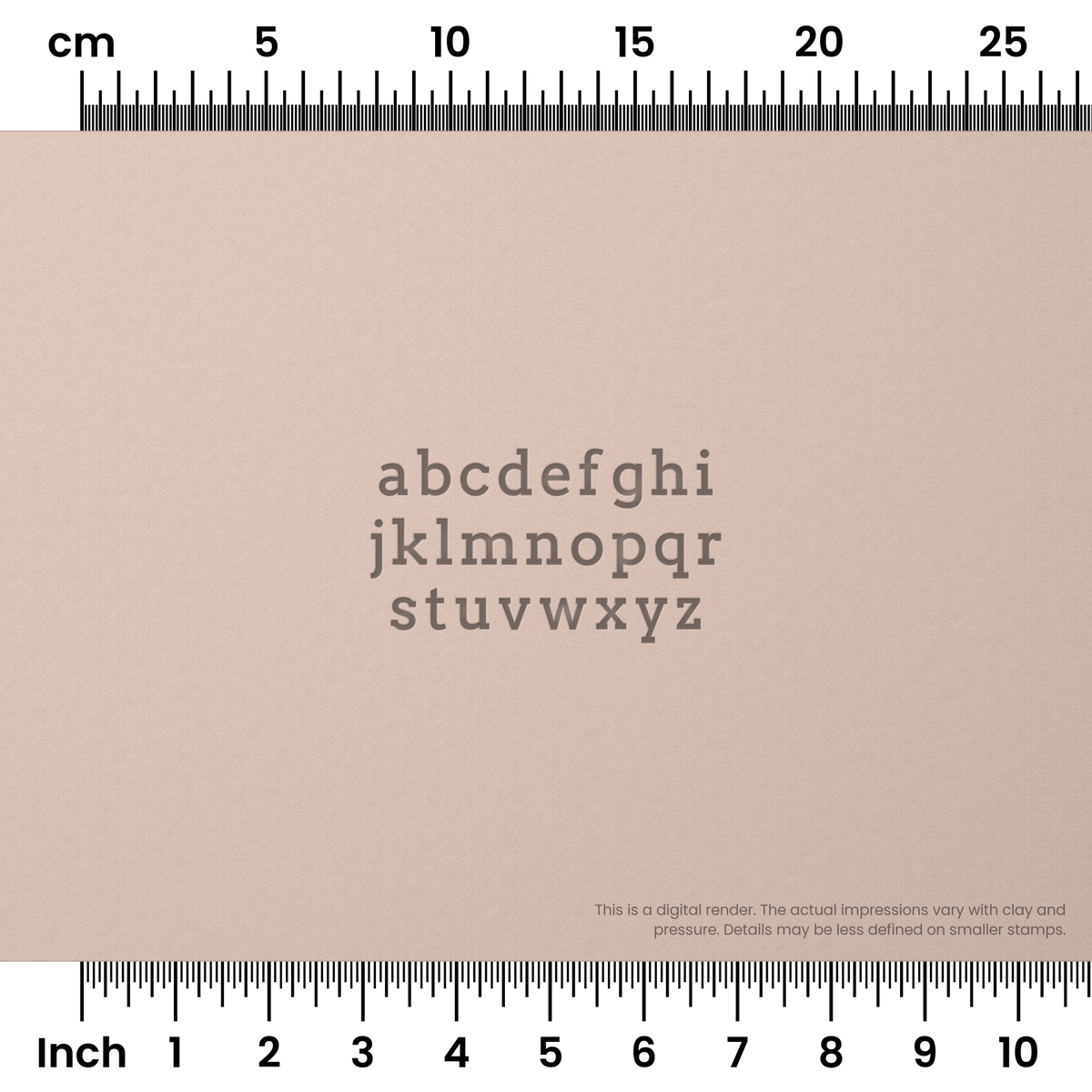 Arvo | Lowercase | Alphabet Stamp Sets - Ceramind® Tools