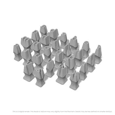 Arvo | Lowercase | Alphabet Stamp Sets - Ceramind® Tools