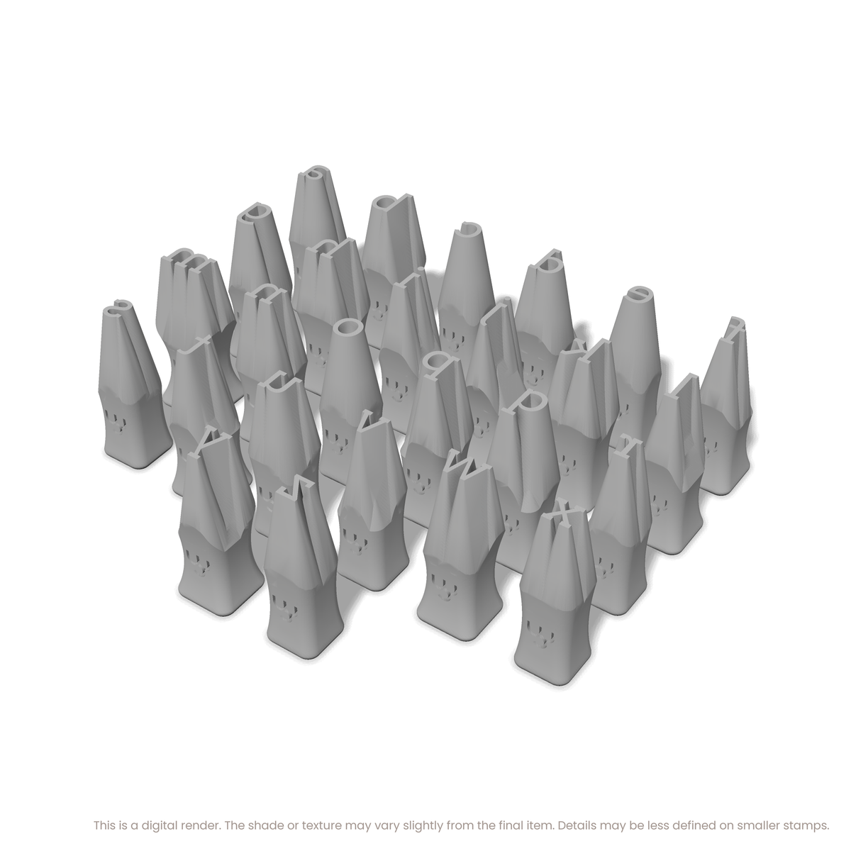 Arvo | Lowercase | Alphabet Stamp Sets - Ceramind® Tools