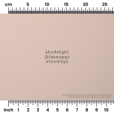 Arvo | Lowercase | Alphabet Stamp Sets - Ceramind® Tools