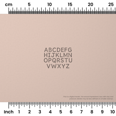 Borel | All Caps | Alphabet Stamp Sets - Ceramind® Tools