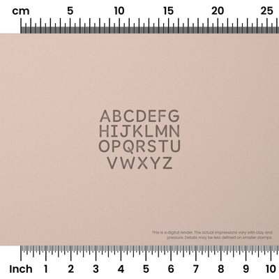 Borel | All Caps | Alphabet Stamp Sets - Ceramind® Tools