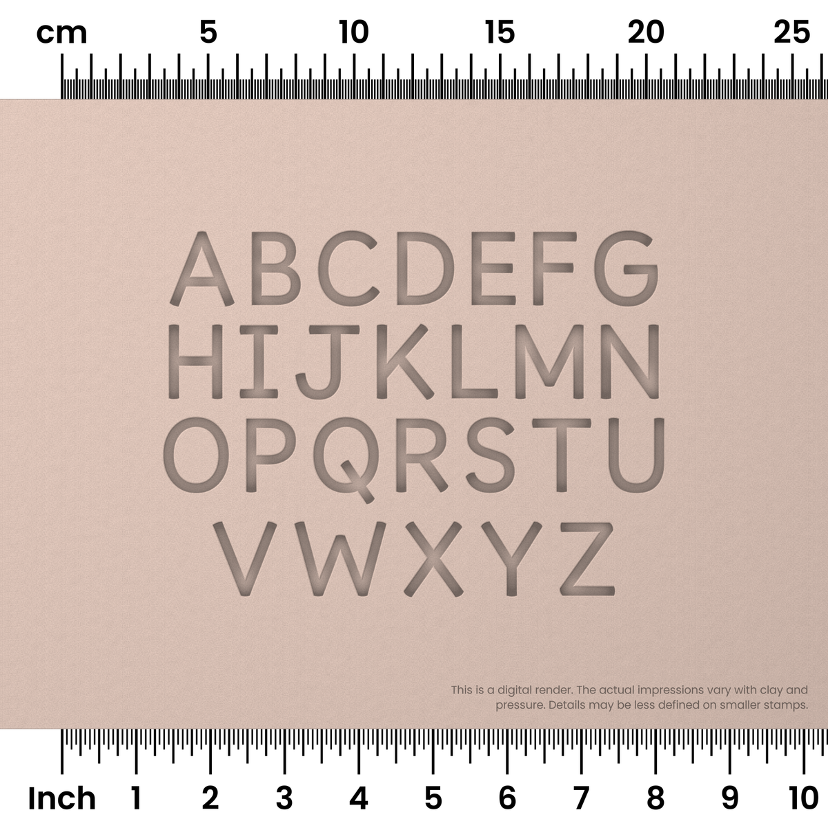 Borel | All Caps | Alphabet Stamp Sets - Ceramind® Tools