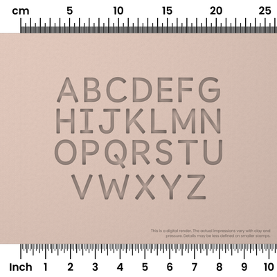 Borel | All Caps | Alphabet Stamp Sets - Ceramind® Tools