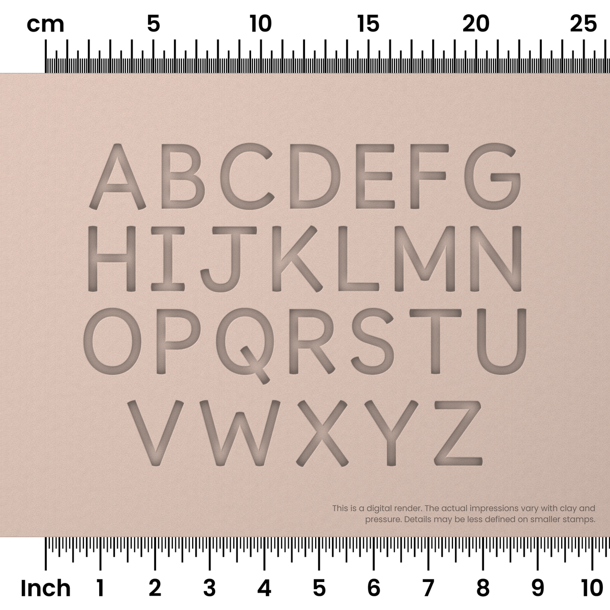 Borel | All Caps | Alphabet Stamp Sets - Ceramind® Tools