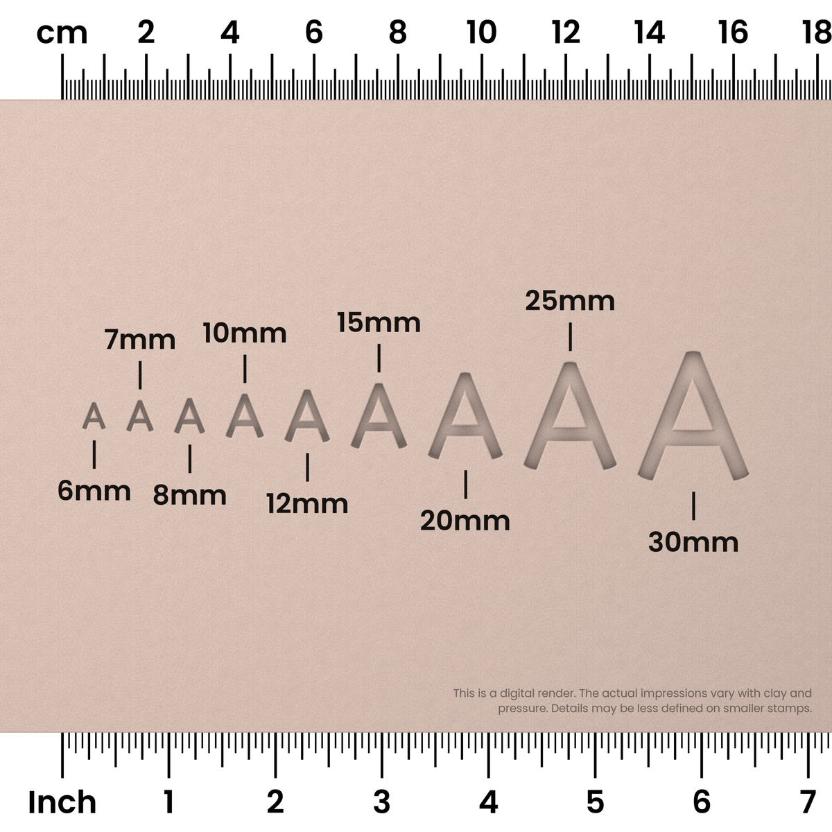 Borel | All Caps | Alphabet Stamp Sets - Ceramind® Tools