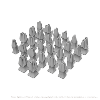 Borel | Lowercase | Alphabet Stamp Sets - Ceramind® Tools