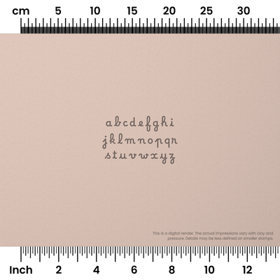 Borel | Lowercase | Alphabet Stamp Sets - Ceramind® Tools