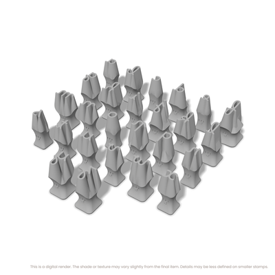 Borel | Lowercase | Alphabet Stamp Sets - Ceramind® Tools