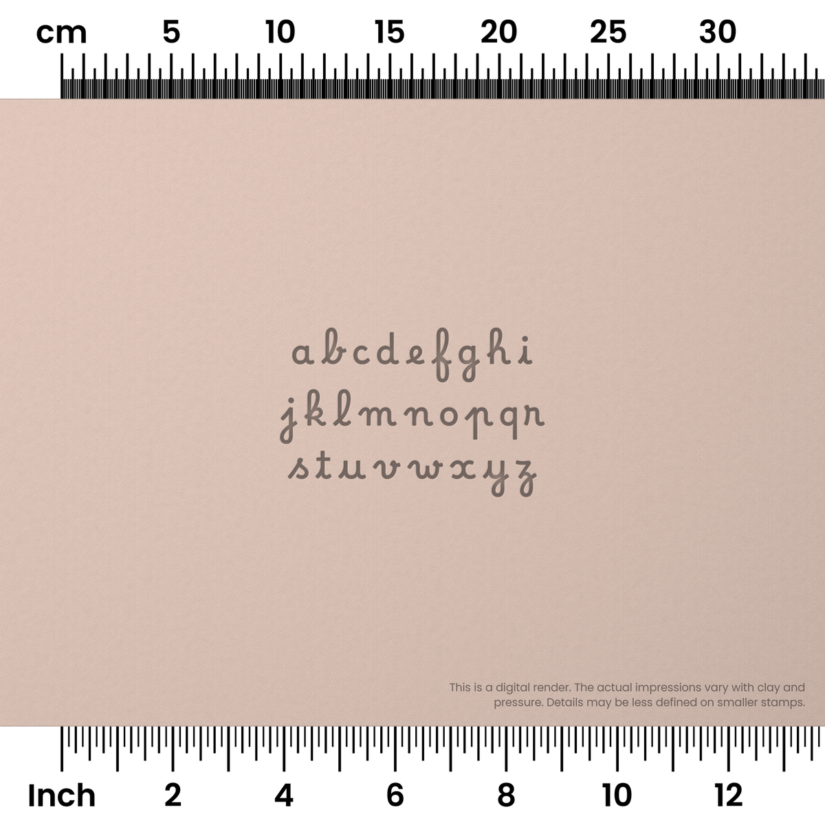 Borel | Lowercase | Alphabet Stamp Sets - Ceramind® Tools
