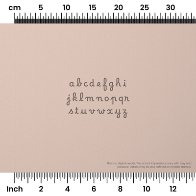 Borel | Lowercase | Alphabet Stamp Sets - Ceramind® Tools