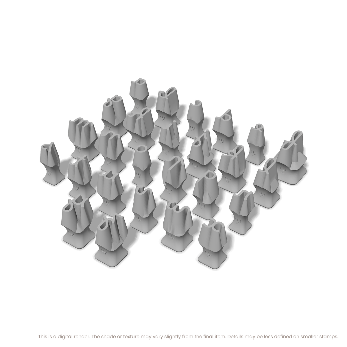 Borel | Lowercase | Alphabet Stamp Sets - Ceramind® Tools