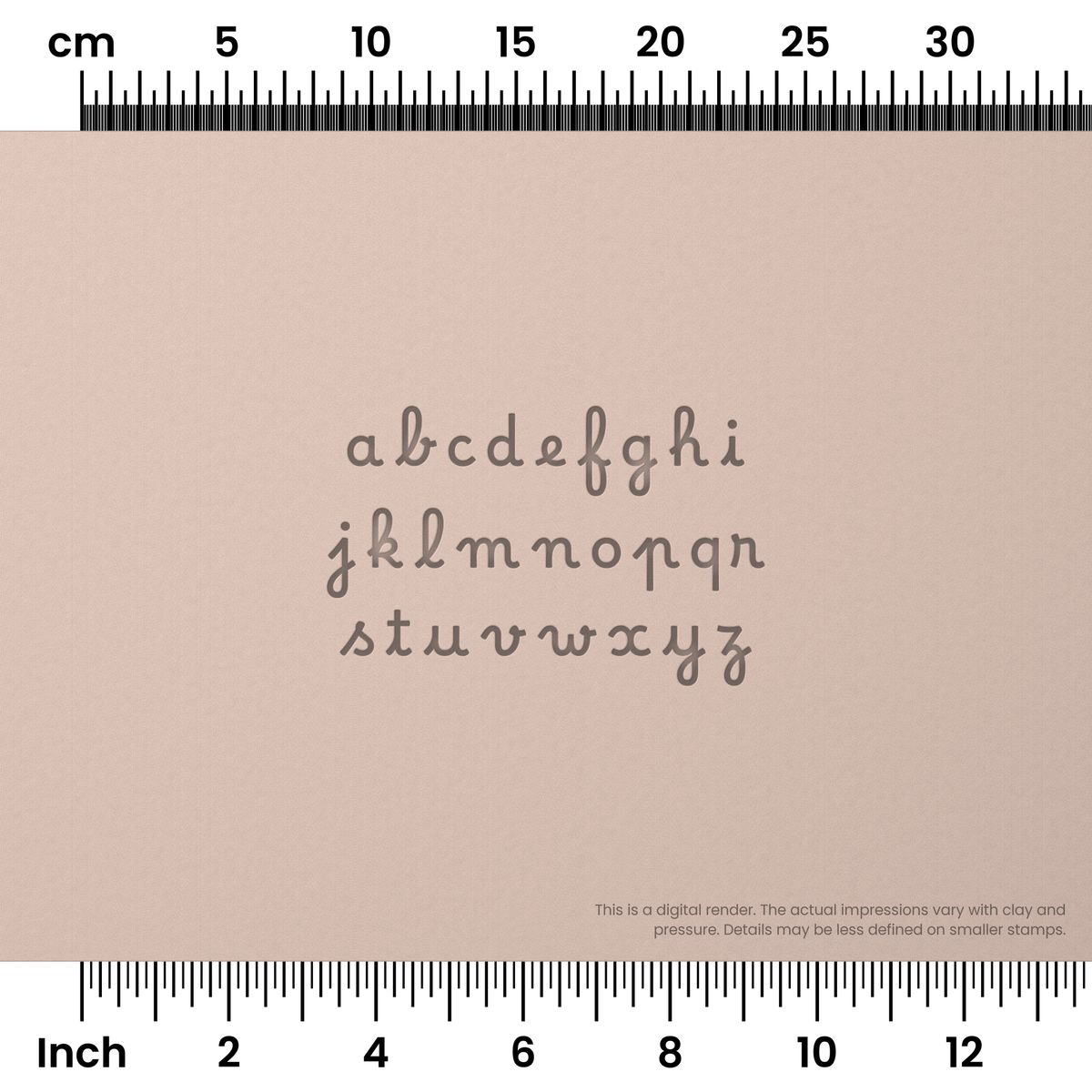 Borel | Lowercase | Alphabet Stamp Sets - Ceramind® Tools