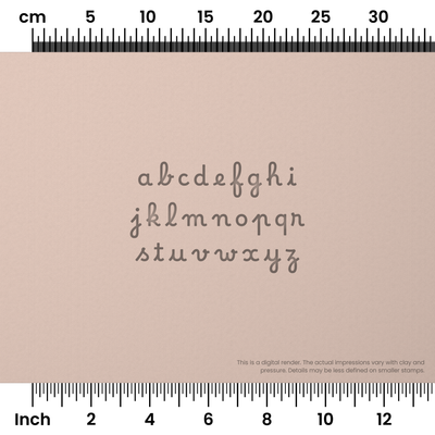 Borel | Lowercase | Alphabet Stamp Sets - Ceramind® Tools