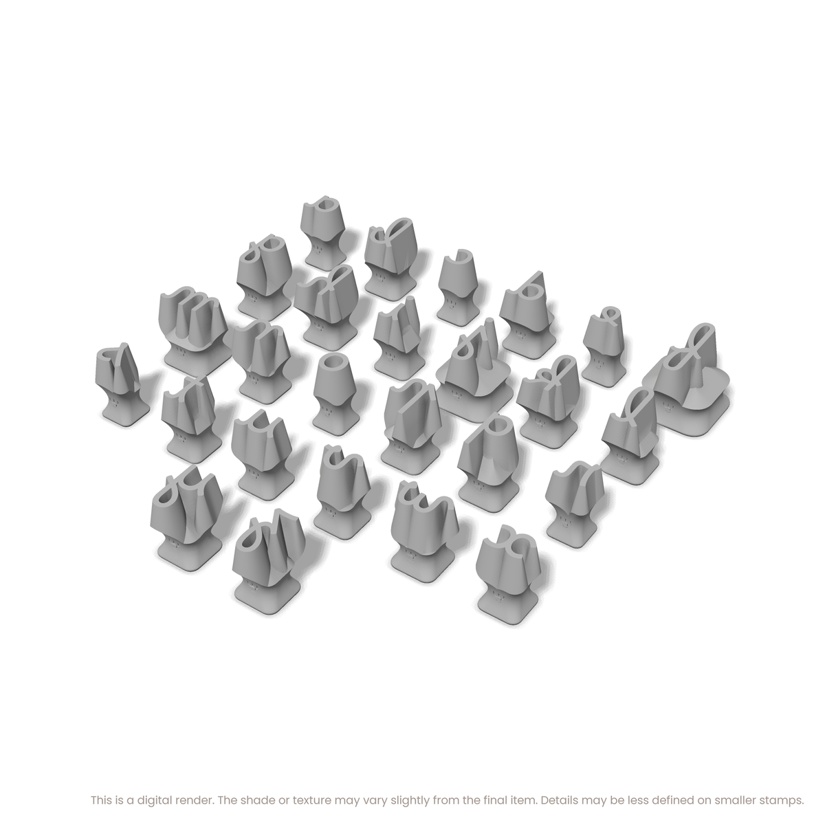 Borel | Lowercase | Alphabet Stamp Sets - Ceramind® Tools