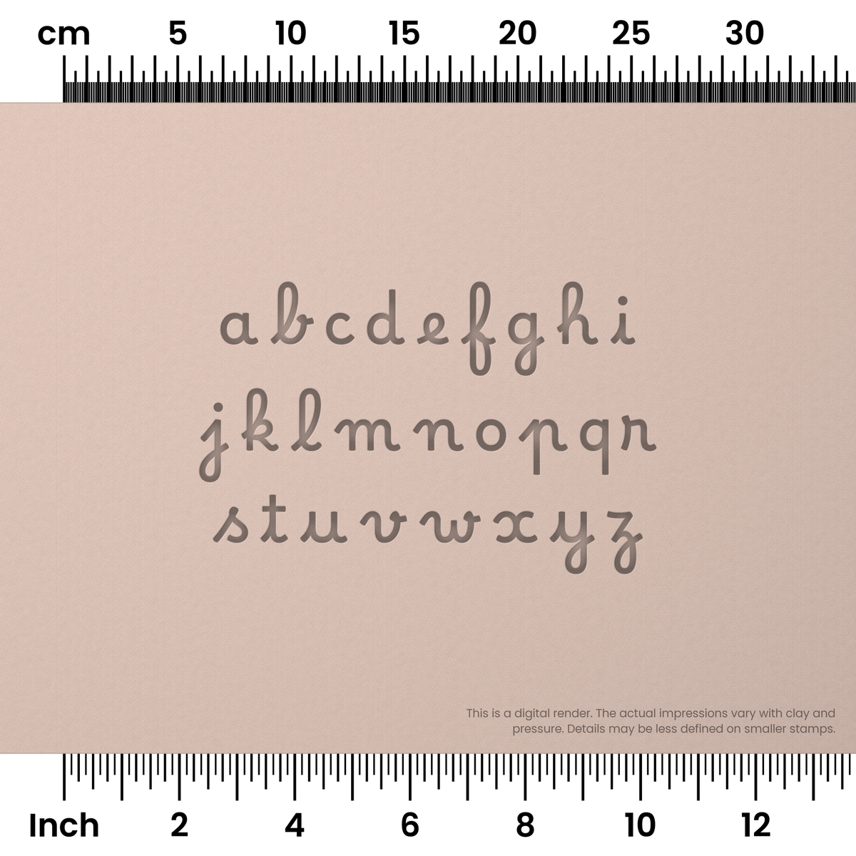 Borel | Lowercase | Alphabet Stamp Sets - Ceramind® Tools