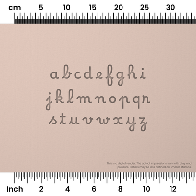 Borel | Lowercase | Alphabet Stamp Sets - Ceramind® Tools