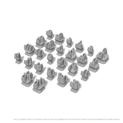 Borel | Lowercase | Alphabet Stamp Sets - Ceramind® Tools