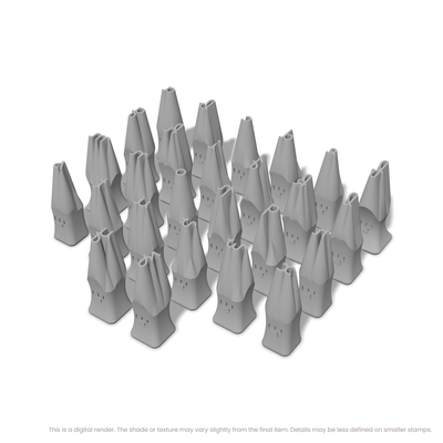 Borel | Lowercase | Alphabet Stamp Sets - Ceramind® Tools
