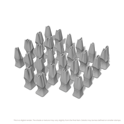 Borel | Lowercase | Alphabet Stamp Sets - Ceramind® Tools