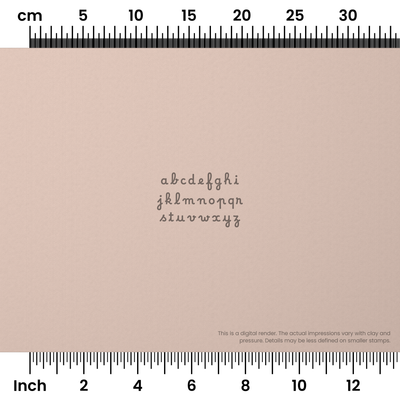 Borel | Lowercase | Alphabet Stamp Sets - Ceramind® Tools