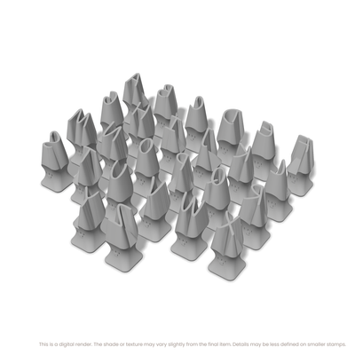 Caveat | All Caps | Alphabet Stamp Sets - Ceramind® Tools