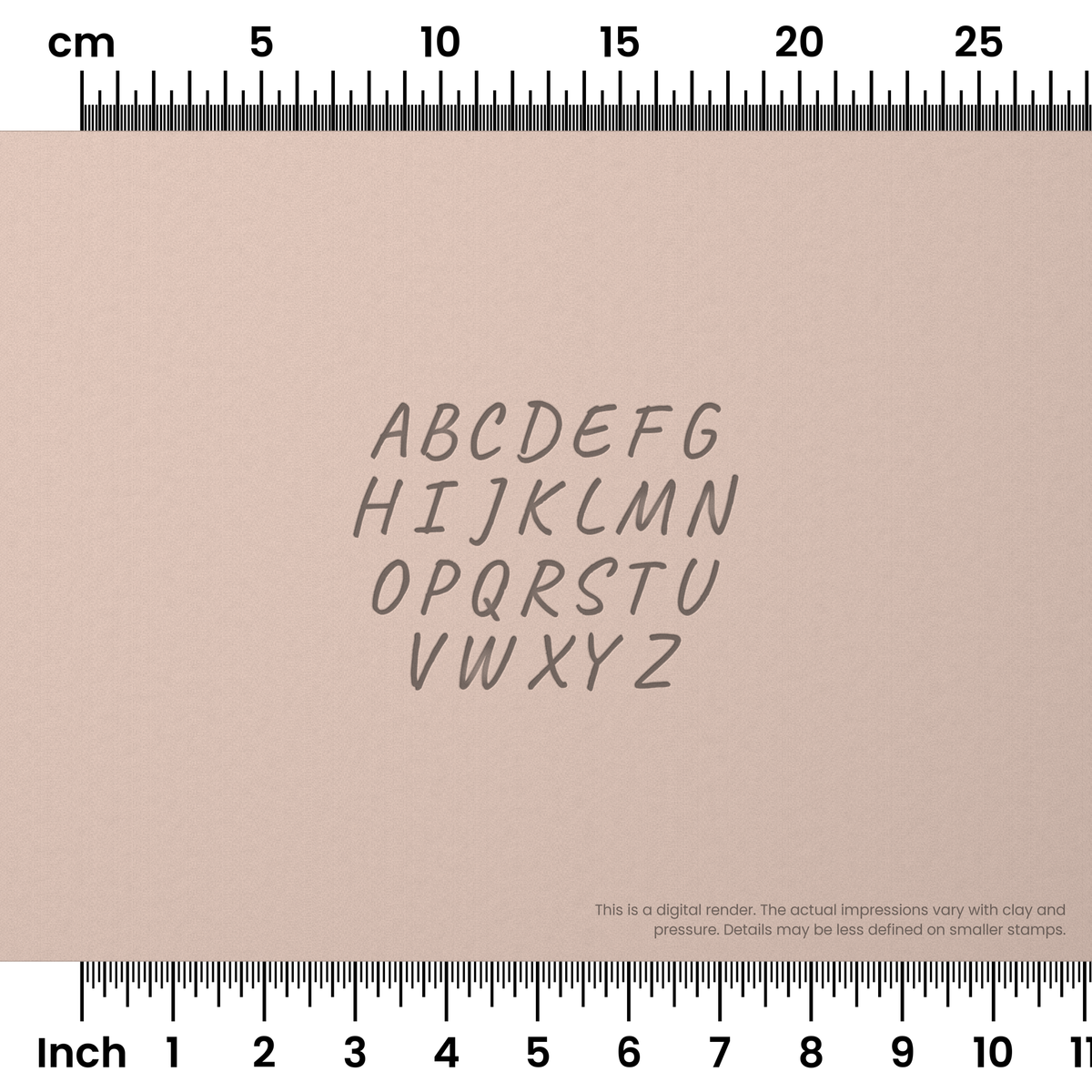 Caveat | All Caps | Alphabet Stamp Sets - Ceramind® Tools