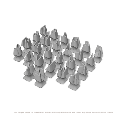 Caveat | All Caps | Alphabet Stamp Sets - Ceramind® Tools