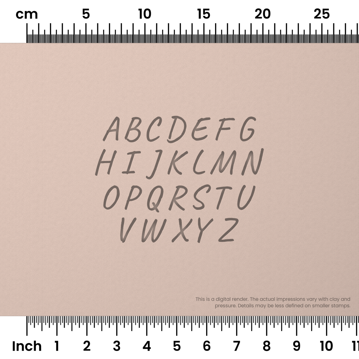 Caveat | All Caps | Alphabet Stamp Sets - Ceramind® Tools