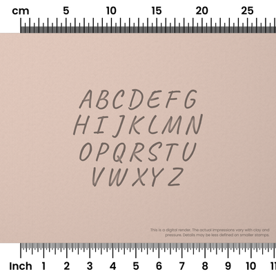 Caveat | All Caps | Alphabet Stamp Sets - Ceramind® Tools