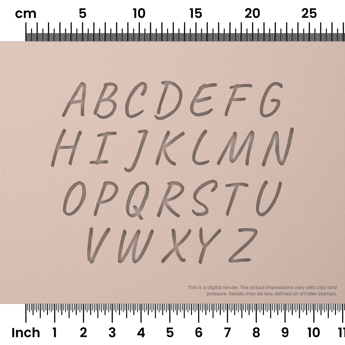 Caveat | All Caps | Alphabet Stamp Sets - Ceramind® Tools