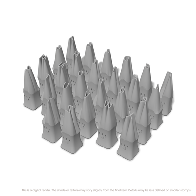 Caveat | All Caps | Alphabet Stamp Sets - Ceramind® Tools