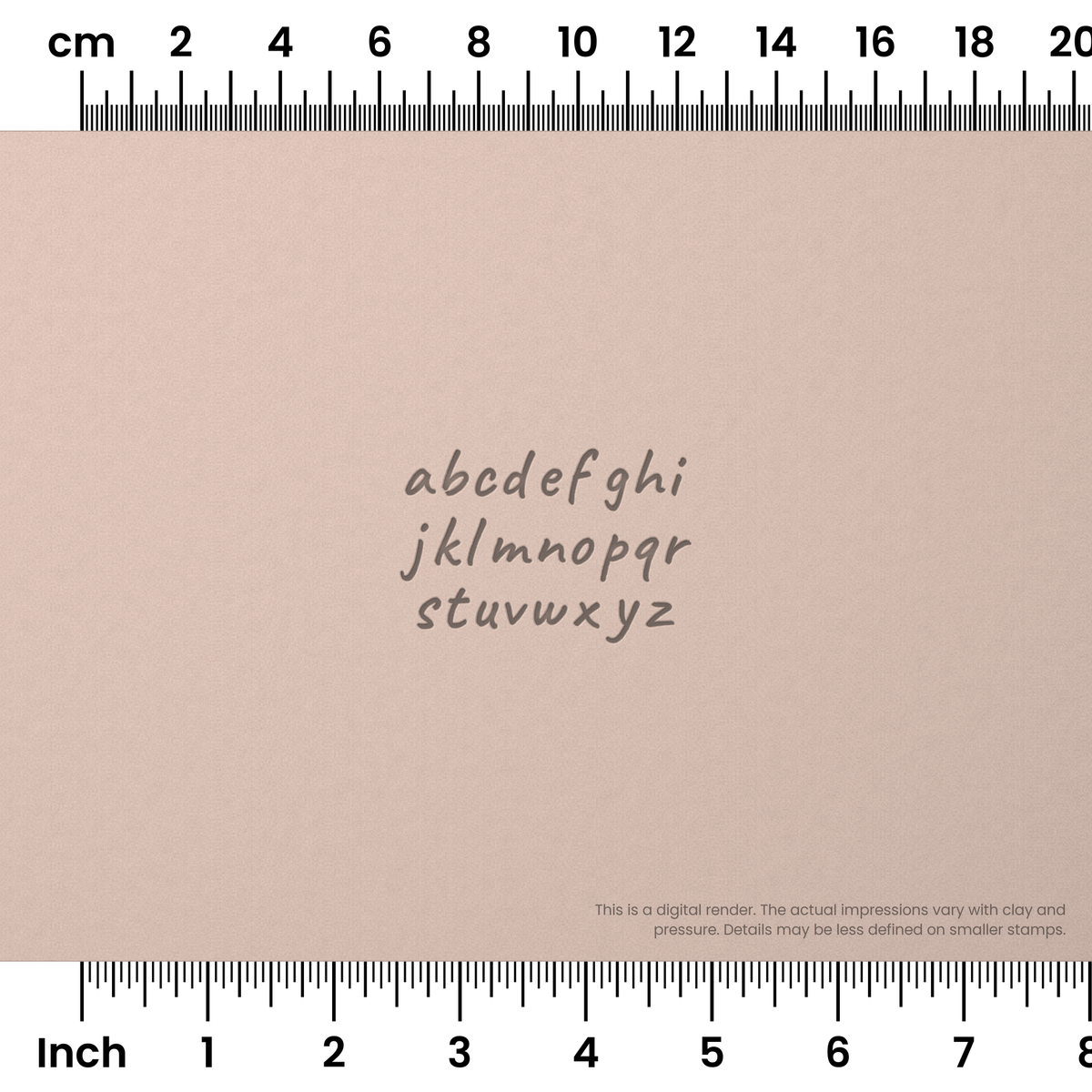 Caveat | Lowercase | Alphabet Stamp Sets - Ceramind® Tools