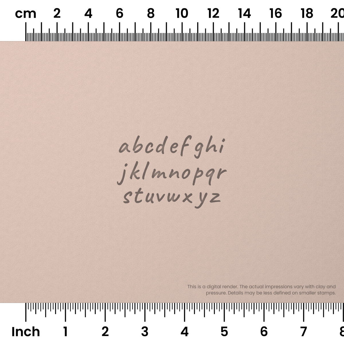 Caveat | Lowercase | Alphabet Stamp Sets - Ceramind® Tools