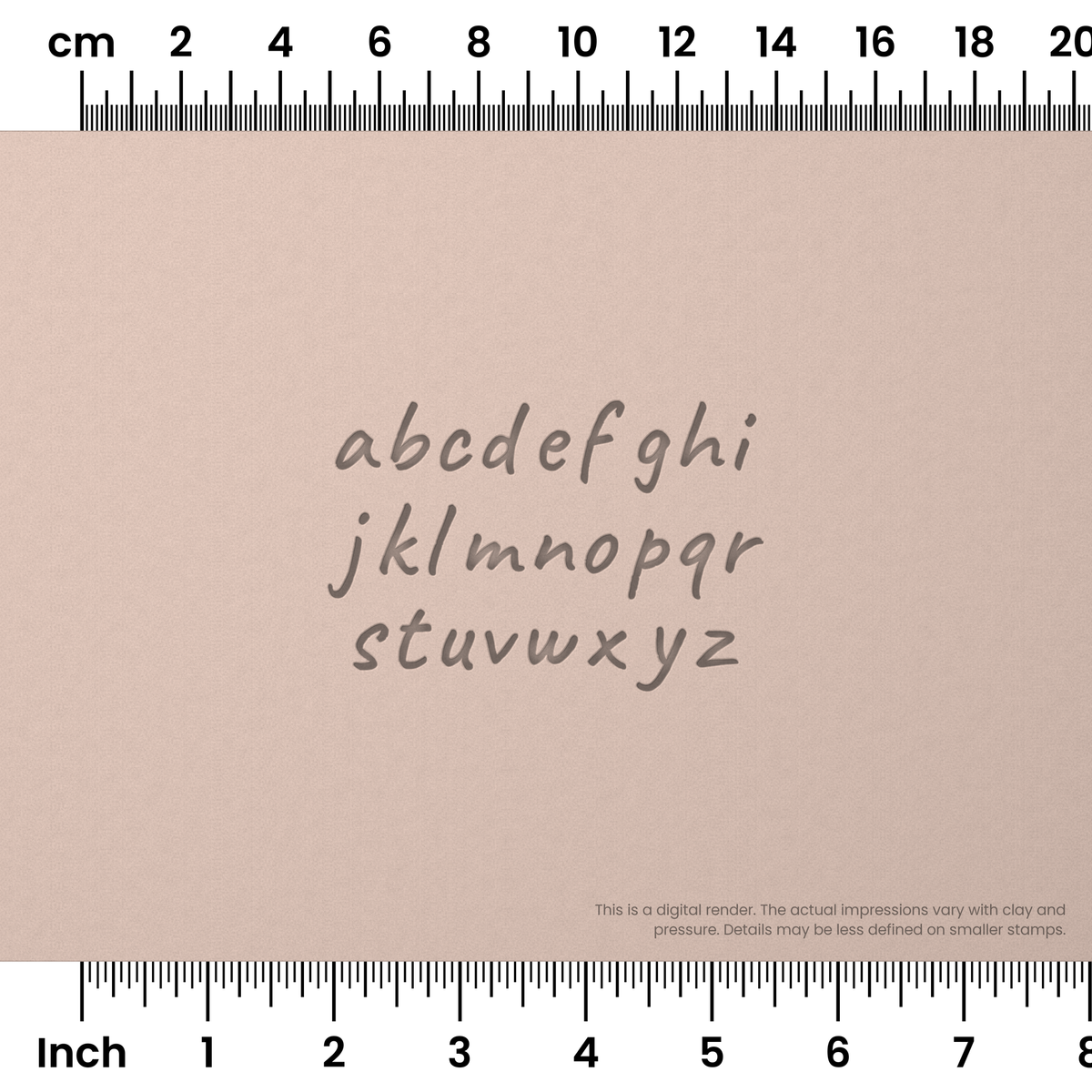 Caveat | Lowercase | Alphabet Stamp Sets - Ceramind® Tools