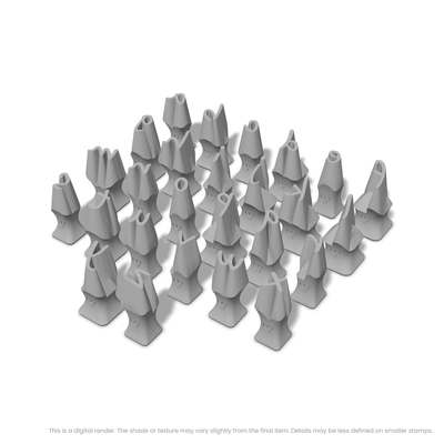 Caveat | Lowercase | Alphabet Stamp Sets - Ceramind® Tools