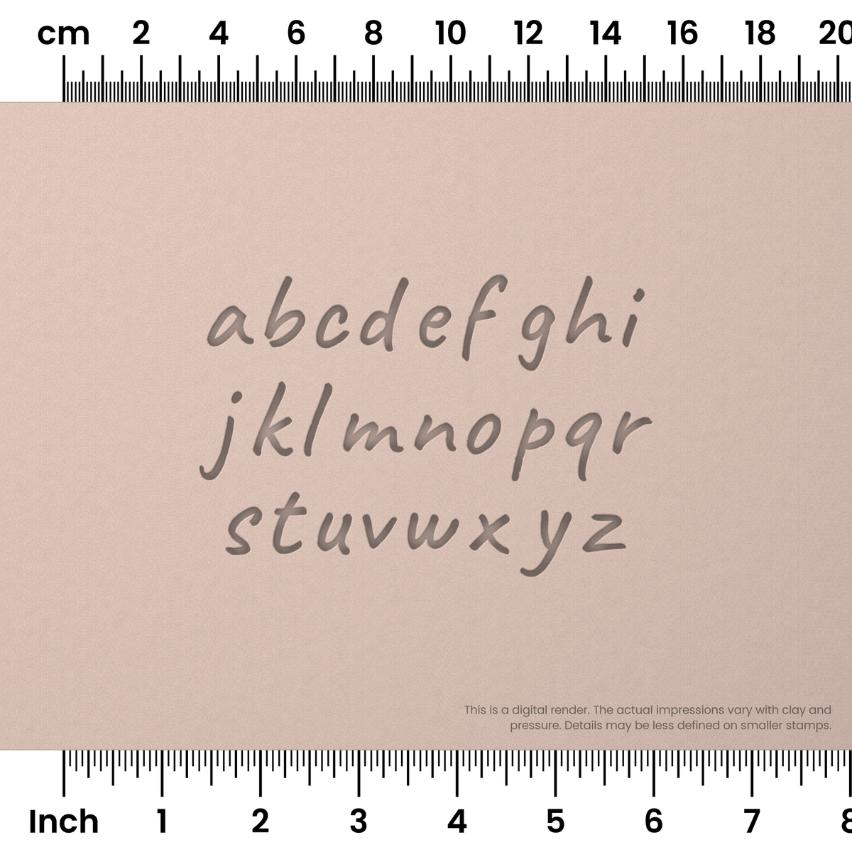 Caveat | Lowercase | Alphabet Stamp Sets - Ceramind® Tools