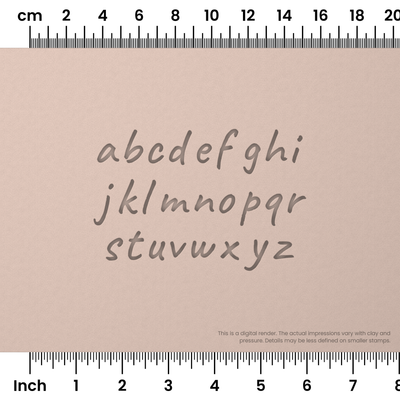 Caveat | Lowercase | Alphabet Stamp Sets - Ceramind® Tools