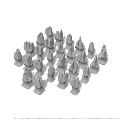 Caveat | Lowercase | Alphabet Stamp Sets - Ceramind® Tools