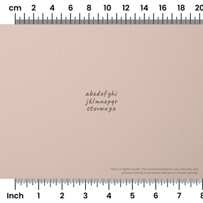 Caveat | Lowercase | Alphabet Stamp Sets - Ceramind® Tools