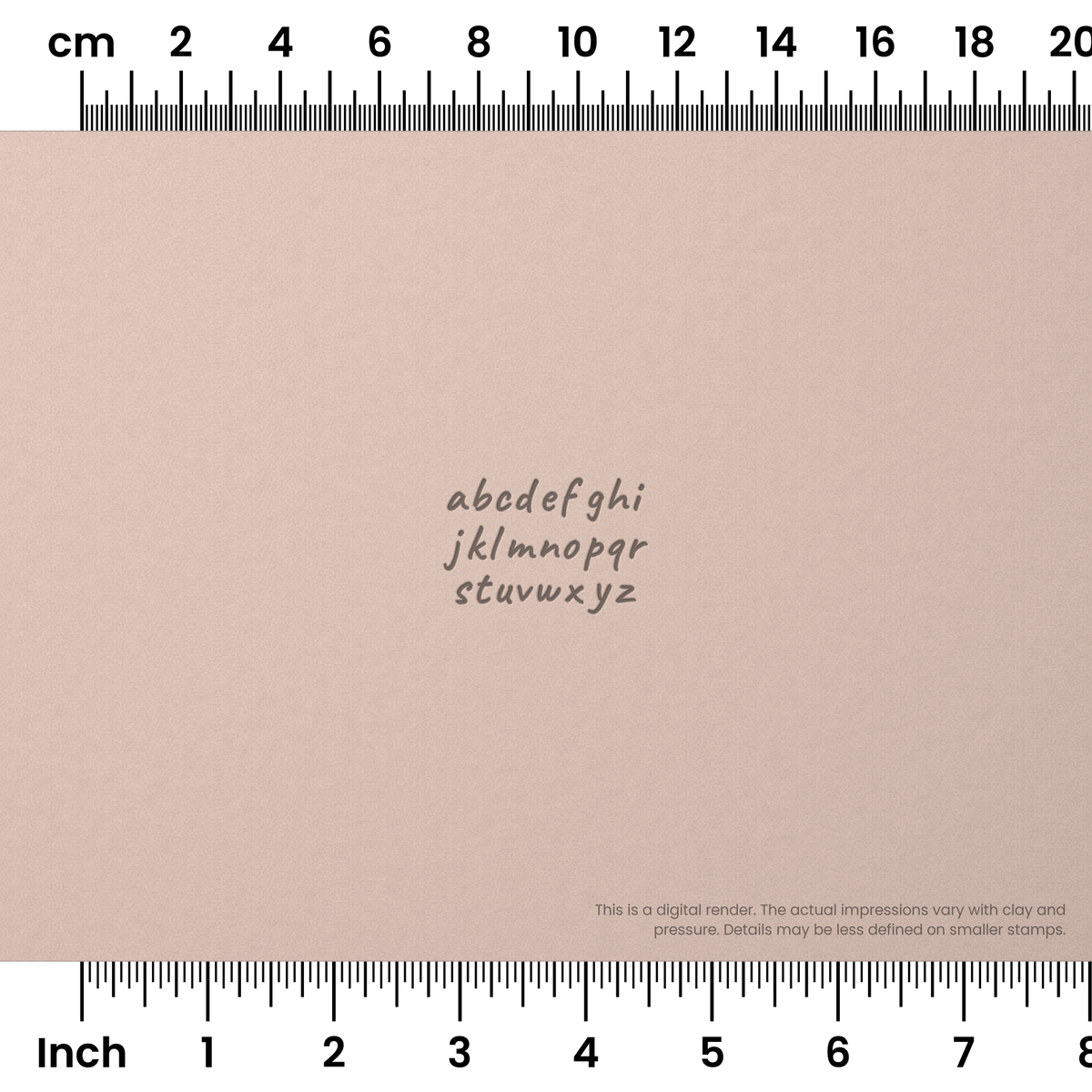Caveat | Lowercase | Alphabet Stamp Sets - Ceramind® Tools