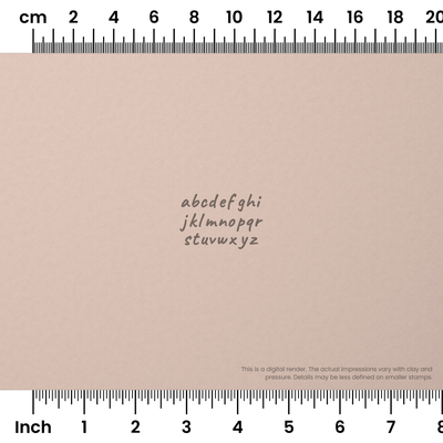 Caveat | Lowercase | Alphabet Stamp Sets - Ceramind® Tools