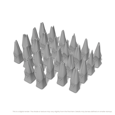 Caveat | Lowercase | Alphabet Stamp Sets - Ceramind® Tools