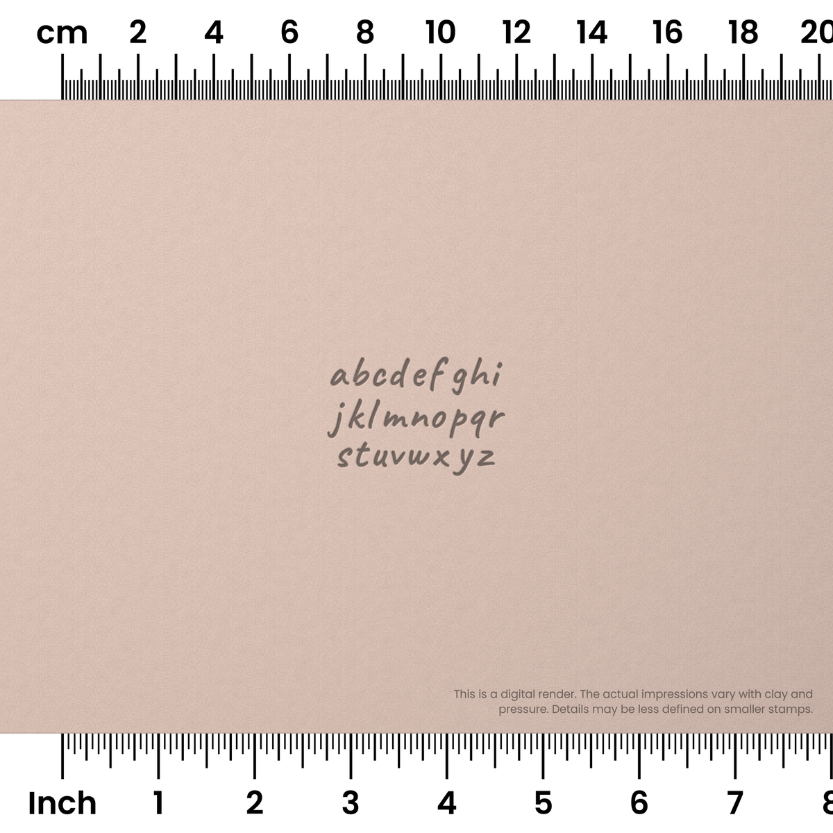 Caveat | Lowercase | Alphabet Stamp Sets - Ceramind® Tools