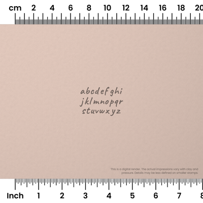 Caveat | Lowercase | Alphabet Stamp Sets - Ceramind® Tools